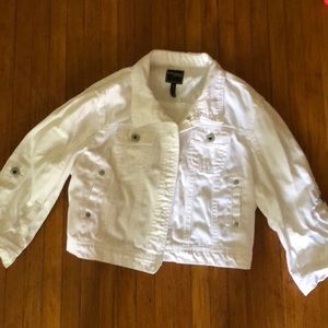 Wet seal white denim jacket